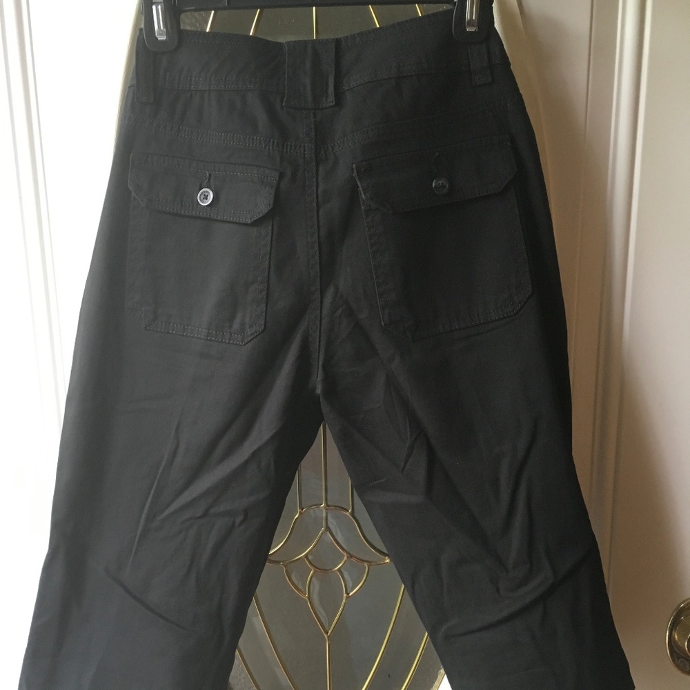 Charter Club bermuda-length cargo shorts, black
